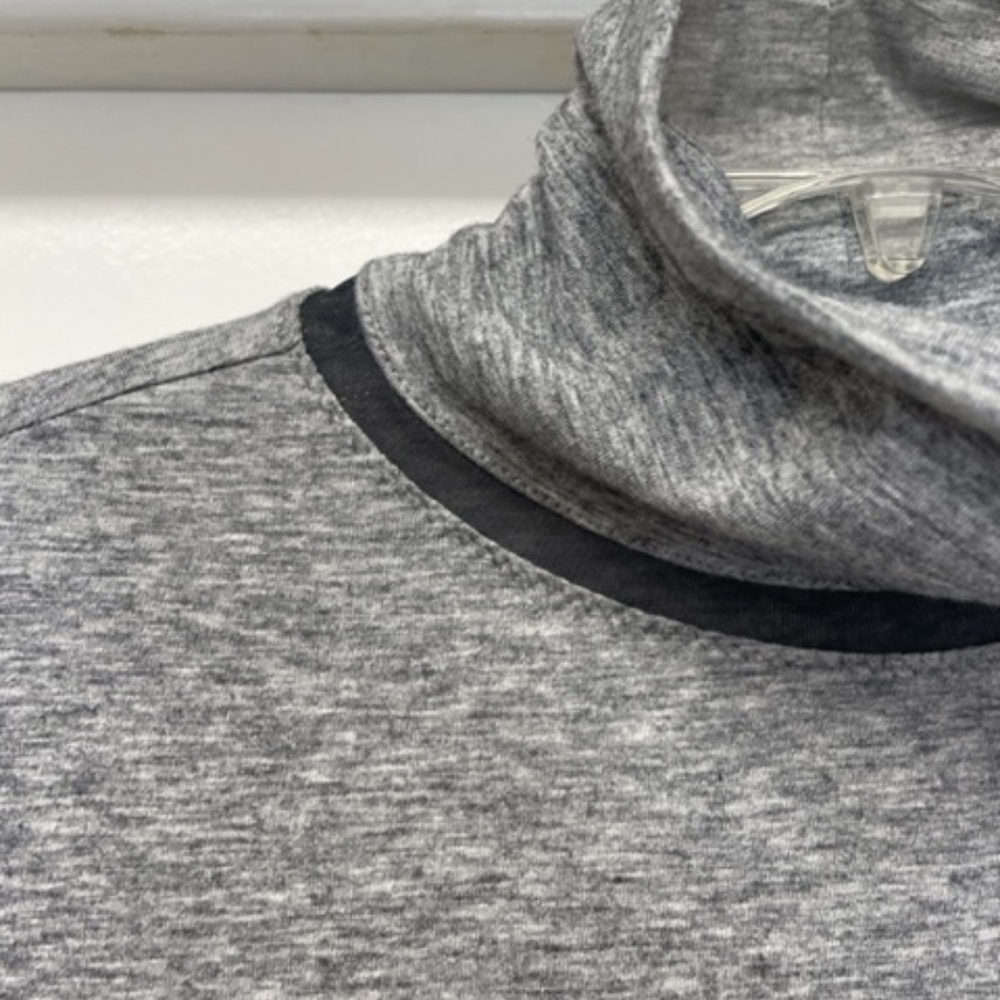 Athleta Industry Turtleneck Dress Heathered Gray Midi Maxi EUC - Picture 4 of 12